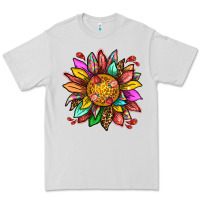 Dove Grey strawberry sunflower Premium Tee - texasbilliewilder
