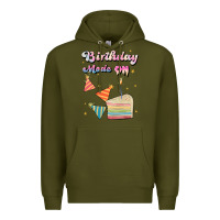 Army Green birthday mode on Premium Hoodie - JahusDesignShop