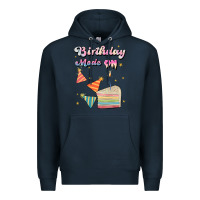 Navy birthday mode on Premium Hoodie - JahusDesignShop