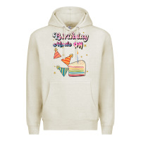 Oatmeal Heather birthday mode on Premium Hoodie - JahusDesignShop