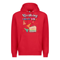 Red birthday mode on Premium Hoodie - JahusDesignShop