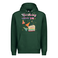 Sports Green birthday mode on Premium Hoodie - JahusDesignShop