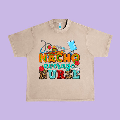 Nacho Average Nurse Urban Heavy Tee Designed By Adodesignshop