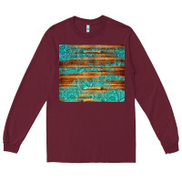 Burgundy turquoise  leather and wooden pattern tumbler Long Sleeve Tee - Jasminsmagicworld