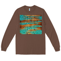 Chestnut turquoise  leather and wooden pattern tumbler Long Sleeve Tee - Jasminsmagicworld