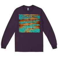 Plum turquoise  leather and wooden pattern tumbler Long Sleeve Tee - Jasminsmagicworld
