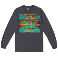 Smoke turquoise  leather and wooden pattern tumbler Long Sleeve Tee - Jasminsmagicworld