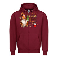 Burgundy gingerbread wishes cocoa kisses Zipper Hoodie - MaliasSmallBusiness