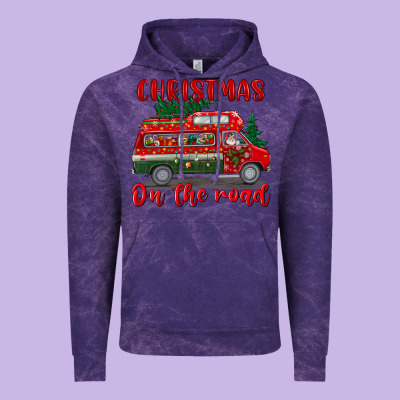 Christmas On The Road Vintage Hoodie Designed By Bundleandbundleshop