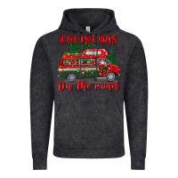 Vintage Black christmas on the road Vintage Hoodie - BundleAndBundleShop