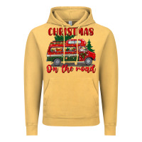 Vintage Mustard christmas on the road Vintage Hoodie - BundleAndBundleShop