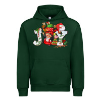 Forest Green christmas joy girl gnome Urban Hoodie - CowGirlArtShop