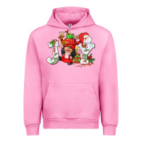 Fuchsia Pink christmas joy girl gnome Urban Hoodie - CowGirlArtShop