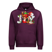 Mauve Wine christmas joy girl gnome Urban Hoodie - CowGirlArtShop