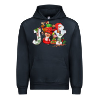 Navy christmas joy girl gnome Urban Hoodie - CowGirlArtShop