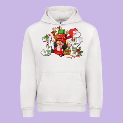 Christmas Joy Girl Gnome Urban Hoodie Designed By Cowgirlartshop