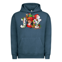Pigment Midnight Navy christmas joy girl gnome Urban Hoodie - CowGirlArtShop
