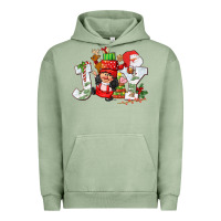 Pigment Oil Green christmas joy girl gnome Urban Hoodie - CowGirlArtShop