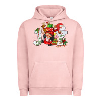 Pigment Salmon christmas joy girl gnome Urban Hoodie - CowGirlArtShop