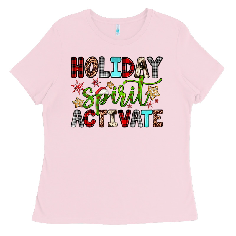 Holiday Spirit Activate Ladies Tee by JahusDesignShop | Teevron