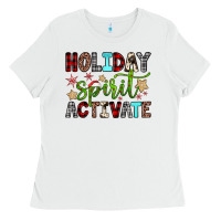 White holiday spirit activate Ladies Tee - JahusDesignShop