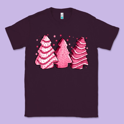 Pink Christmas Cakes Classic Tee Designed By Jasminsmagicworld