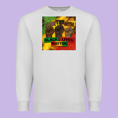 Juneteenth Black Lives Matter Mug  Coaster Premium Sweatshirt Designed By Barkaloodesign