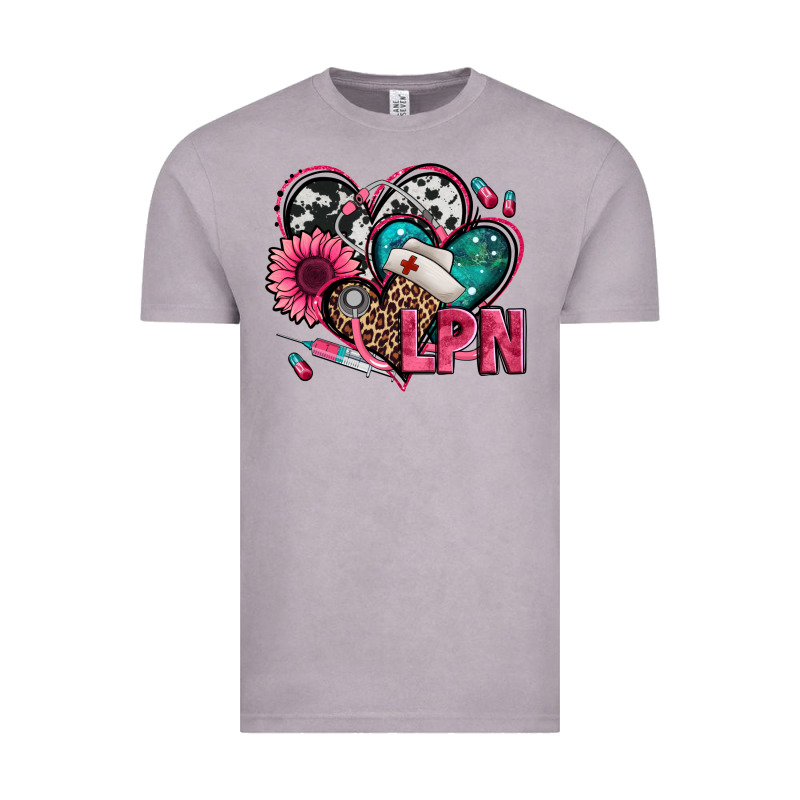 Lpn Licensed Practical Nurse Hearts Vintage Tee by Jasminsmagicworld | Teevron