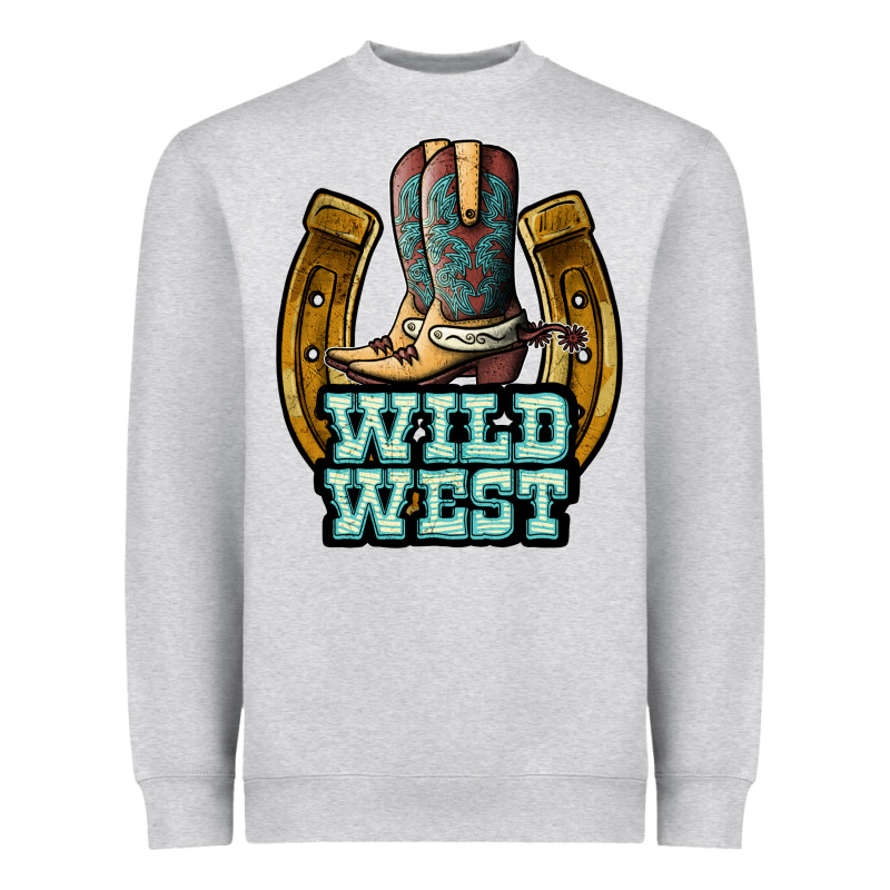Wild West Heavyweight Sweatshirt by JahusDesignShop | Teevron