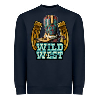 Navy wild west Heavyweight Sweatshirt - JahusDesignShop