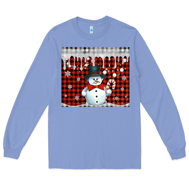 Christmas Snowman Tumbler Long Sleeve Tee by Jasminsmagicworld | Teevron
