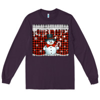 Plum christmas snowman tumbler Long Sleeve Tee - Jasminsmagicworld