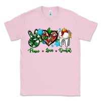 Bubblegum Pink peace love dental for Christmas Classic Tee - AdoDesignShop