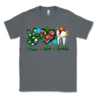 Charcoal Heather peace love dental for Christmas Classic Tee - AdoDesignShop