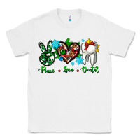 White peace love dental for Christmas Classic Tee - AdoDesignShop