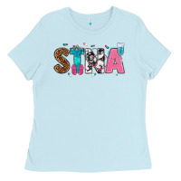 Baby Blue stna Ladies Tee - texasbilliewilder