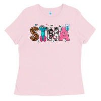 Bubblegum Pink stna Ladies Tee - texasbilliewilder