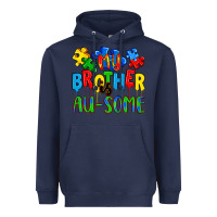 Navy my brother is au some a Heavyweight Hoodie - Artiststas