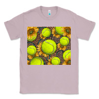 Lilac tennis ball with sunflower and racket Classic Tee - BarkalooDesign