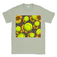 Matcha tennis ball with sunflower and racket Classic Tee - BarkalooDesign