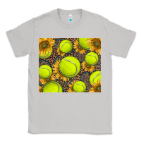 Moon Dust tennis ball with sunflower and racket Classic Tee - BarkalooDesign