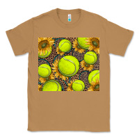 Toasted Coconut tennis ball with sunflower and racket Classic Tee - BarkalooDesign