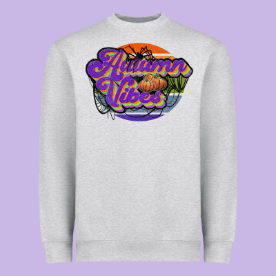Autumn Vibes Heavyweight Sweatshirt Designed By Jahusdesignshop
