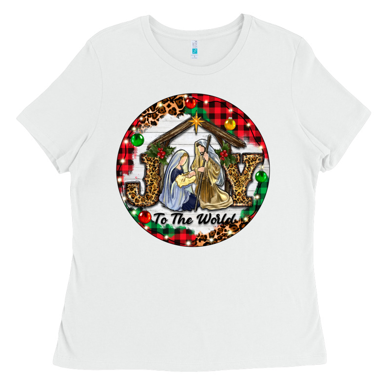 Christmas Joy To The World Ladies Tee by RanaPortraitStore | Teevron