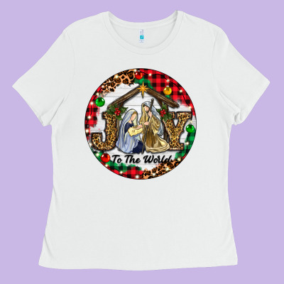 Ladies Tee Christmas Joy To The World