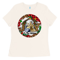 Bone Christmas Joy To The World Ladies Tee - RanaPortraitStore