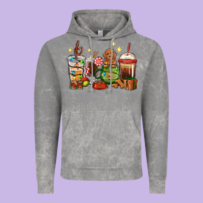 Christmas Coffee Cups With Poodle Vintage Hoodie Designed By Ranaportraitstore