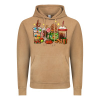 Vintage Camel Christmas coffee cups with Poodle Vintage Hoodie - RanaPortraitStore