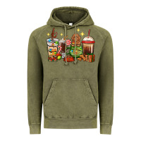 Vintage Olive Christmas coffee cups with Poodle Vintage Hoodie - RanaPortraitStore