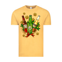 Vintage Mustard beer bottle party set for christmas Vintage Tee - AdoDesignShop